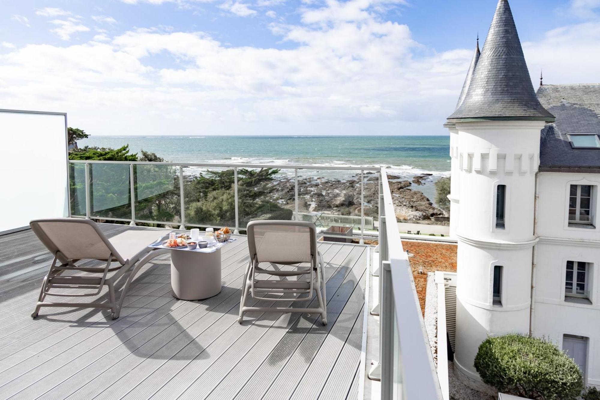 Hotel Chateau Des Tourelles - Relais Thalasso & Spa Pornichet Exterior foto